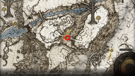 Elden Ring - Somber Smithing Stone 9 Map View