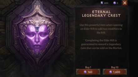 Diablo Immortal - Eternal Legendary Crest
