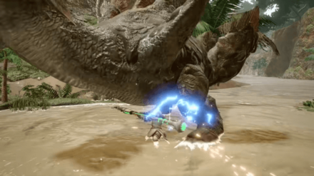 MH Rise - Insect Glaive Fight on the Ground