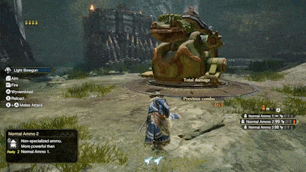 MH Rise - Light Bowgun Silkbind Glide.gif