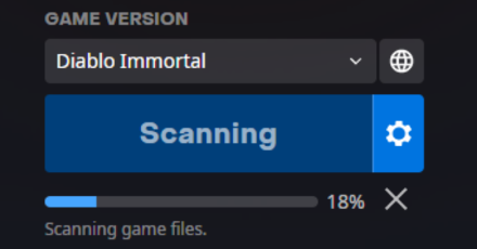 Diablo Immortal - Scan Progress