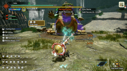 MH Rise - Hunting Horn Slide Beat Silkbind Attack