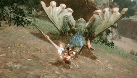 MH Rise - Lance Stay Beside Monster