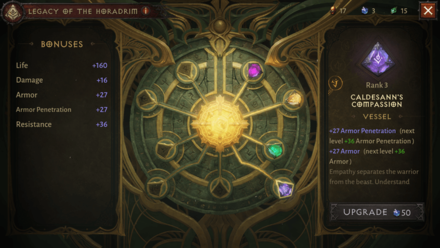 Diablo Immortal - Caldesans Comapssion Bonuses