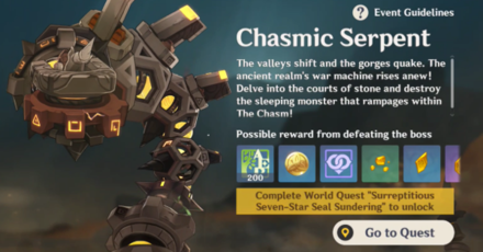 Genshin - How to Unlock Ruin Serpent via the Surreptitious Seven-Star Seal Sundering