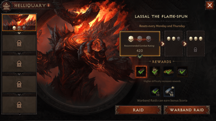 Diablo Immortal - Lassal the Flame-spun Helliquary