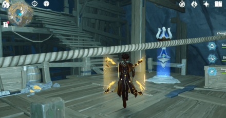 Genshin - Climb the first set of stairs