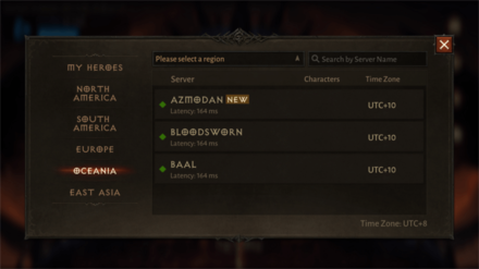 Diablo Immortal - Server Times