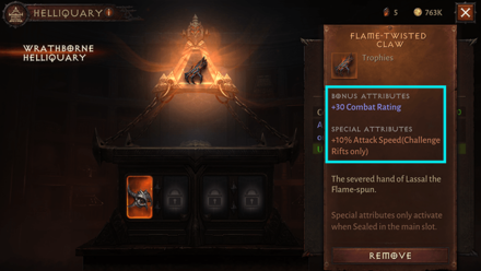 Diablo Immortal - Main Helliquary Slot