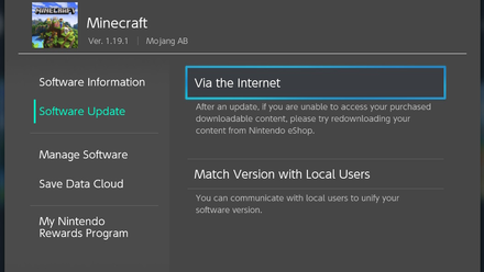 Software Update Switch