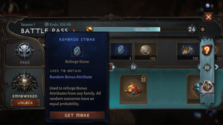 Diablo Immortal - Earned from the Battle Pass