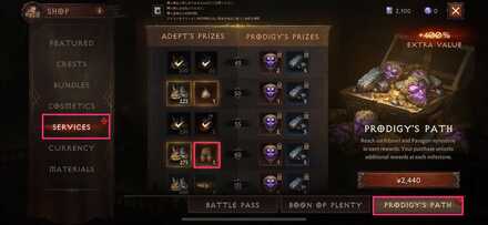 Level 60 Legendary Rewards