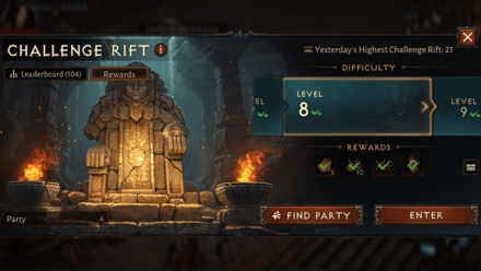 Diablo Immortal - Level 8 Solo Challenge Rift