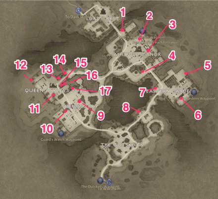 Ashwold Cemetery Hidden Lairs Map Full