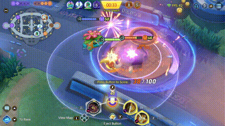 Pokemon UNITE - Delphox Pushing a Lane with Fanciful Fireworks