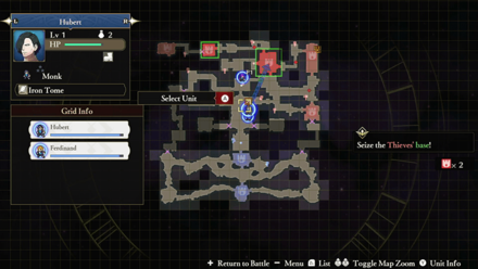 Fire Emblem Warriors Three Hopes - Order two units to seize the two strongholds