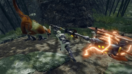 MH Rise - Charge Blade Discharge Using Axe