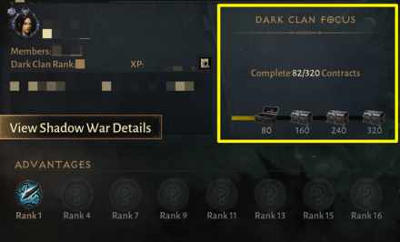 Diablo Immortal - Dark Clan Focus