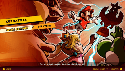 Mario Strikers Multiplayer Cup Battles