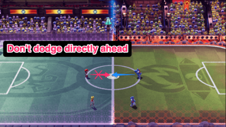 Mario Strikers Battle League - Bad Example of Dodging
