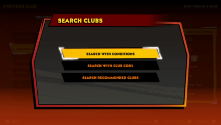 Mario Strikers Search Clubs