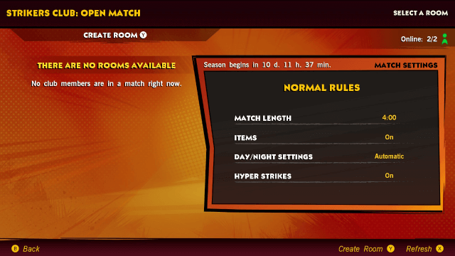 Mario Strikers Club Open Match