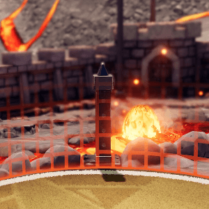 Mario Strikers Lava Fence 1