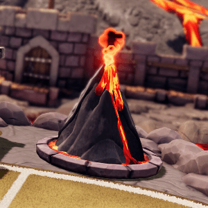 Mario Strikers Lava Decoration 2