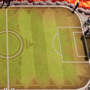 Mario Strikers Lava Field 1