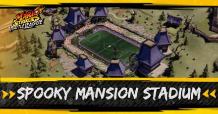 Mario Strikers Spooky Mansion Stadium