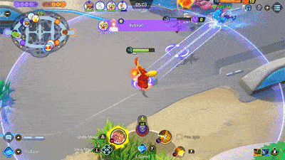 Pokemon UNITE - Turn Fights Around Using Fanciful Fireworks.gif