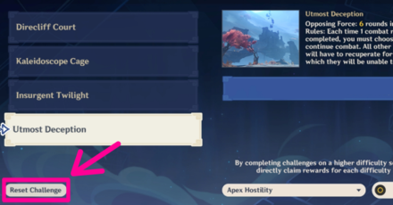 Genshin - Utmost Deception Reset Challenge