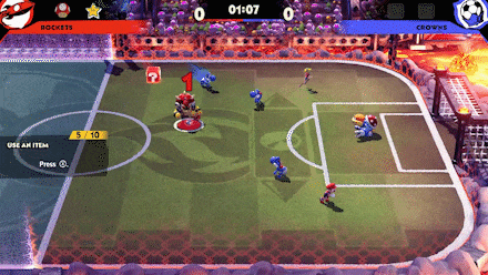Mario Strikers Use Star to Protect Yourself