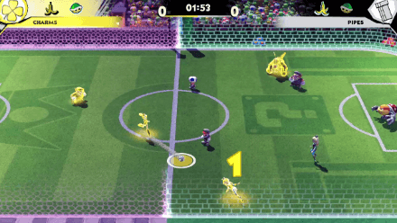 Mario Strikers Pass to High Technique Character for Hyper Strikes