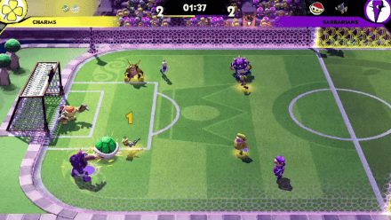 Mario Strikers Use Item near Goal