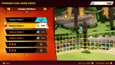 Mario Strikers Club Member Voting for Stadium Upgrade