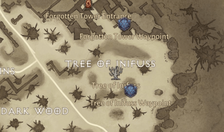 Diablo Immortal - Tree of Inifuss Location
