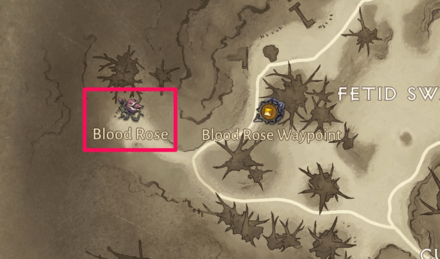 Diablo Immortal - Blood Rose Location