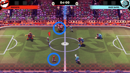 Mario Strikers Midfielder Field Positions