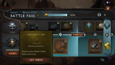 Diablo Immortal - Empowered Battle Pass Aspirant