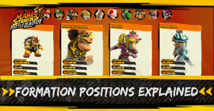 Mario Strikers Formation Positions Explained