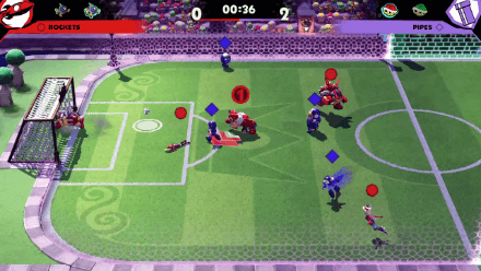 Mario Strikers Muscle Cup Tackle with Strong Character