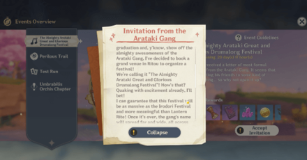 Genshin - Arataki Great Drumalong Festival Quest Guide - Accept the Invitation