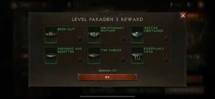 Paragon Level 5 Rewards