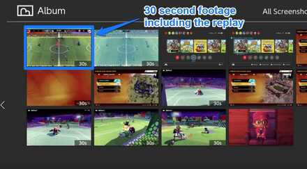 Mario Strikers Battle League - Viewing Replays