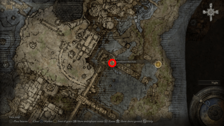 Elden Ring - Abandoned Merchant Map Location