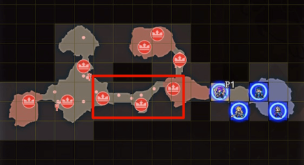 Bandits on the Road Map with Target Area