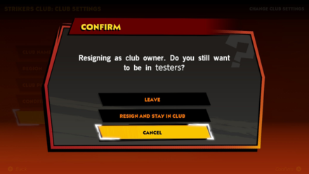 Mario Strikers Battle League - Resign as a Club Owner
