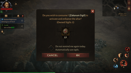 Diablo Immortal - How to Use Zakarum Sigils