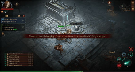 Diablo Immortal - Lord Martanos Altar Timer